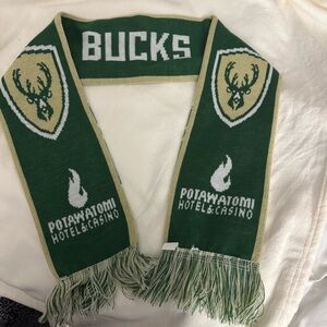 Green Bucks Scarf with Fringe